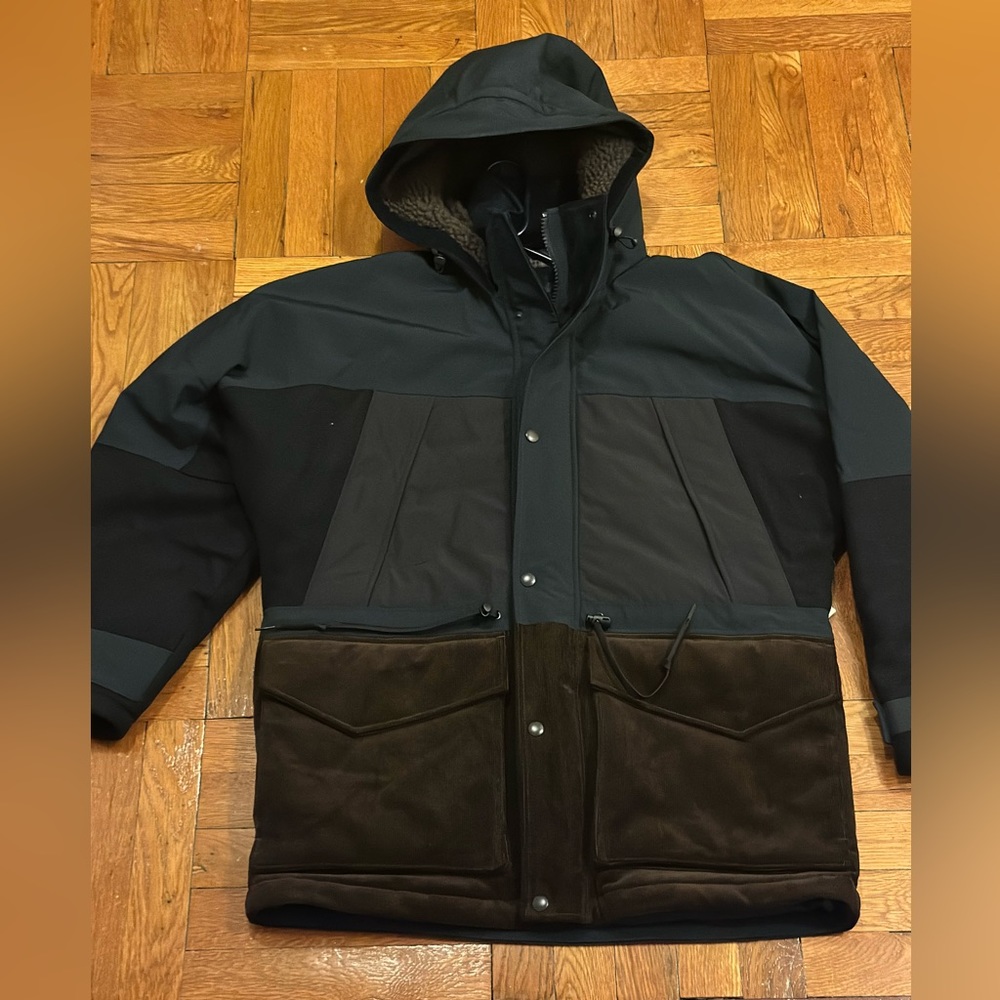 Men’s JCrew Coat DARK BLUE BROWN